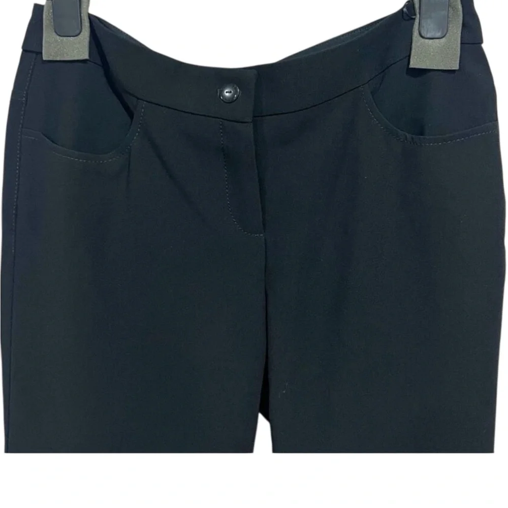 NWOT CHANEL Black Straight Leg Uniform Pants Sz 44